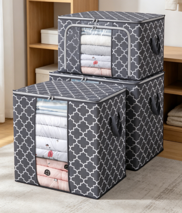 Large storage bag with transparent window
